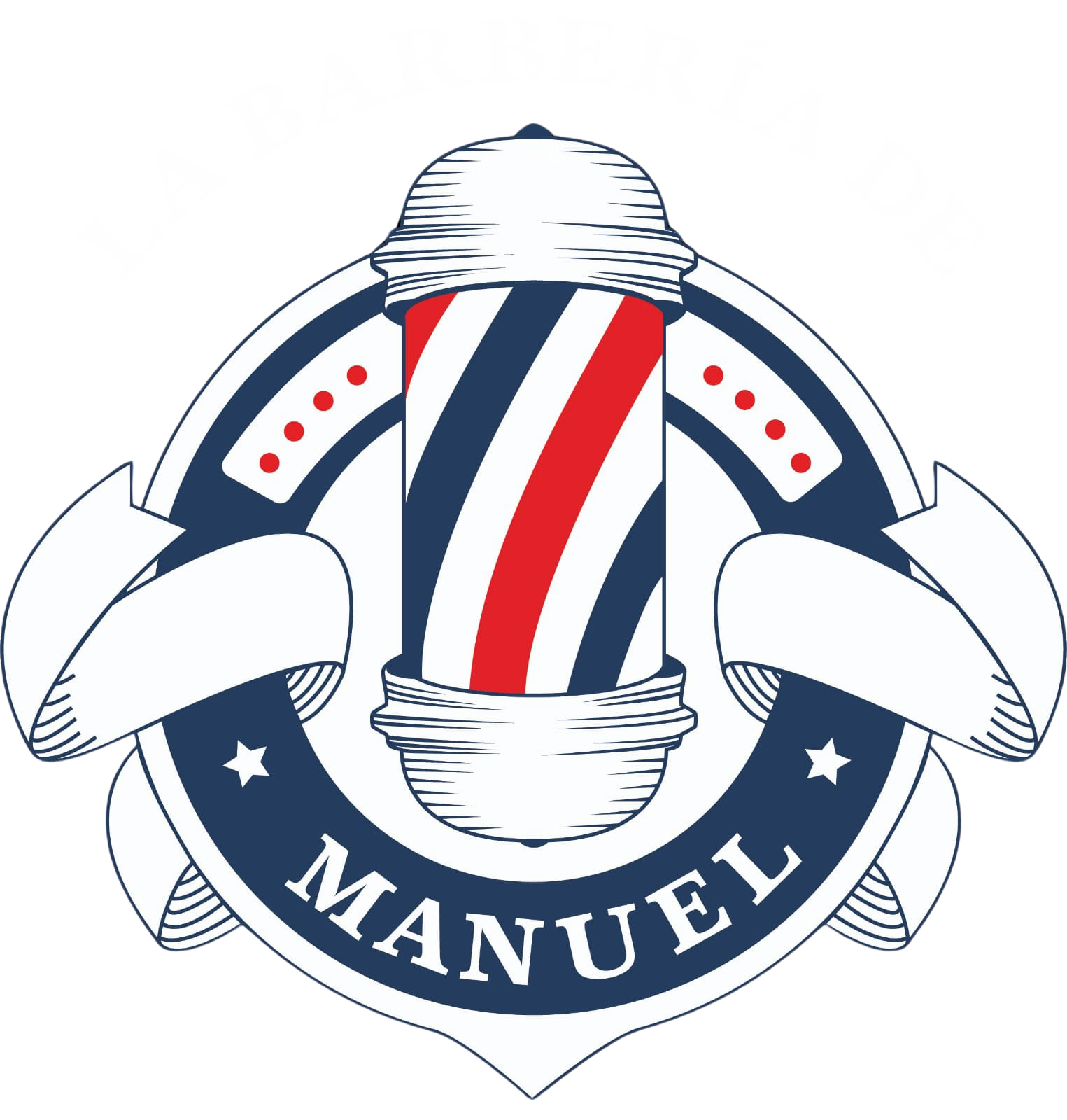 Logotipo de la Barbería de Manuel.